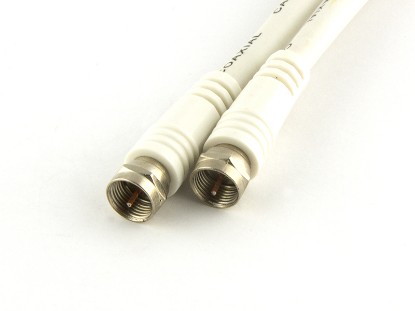 Picture of RG6/u CaTV Coaxial Patch Cable - F Type, White