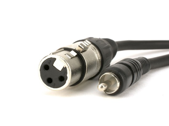 Picture of XLR Female to RCA Male Plug