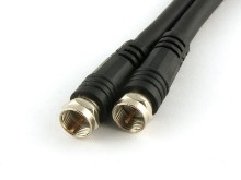 Picture of 12ft RG6/u CaTV Coaxial Patch Cable - F Type, Black