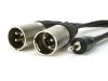 Picture of XLR Y Two Male to One 3.5mm Stereo Plug - 6 FT