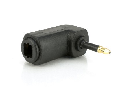 Picture of Toslink Right Angle Adapter - Male to Female