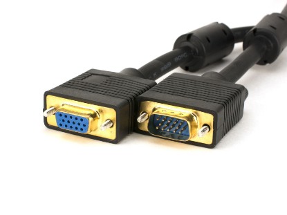 Picture of SVGA Male to Female Video Cable - 25 FT, Gold Plated Connectors