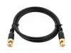 Picture of 3G HD-SDI 3GHz BNC RG6 Coaxial Cable - Gold Plated Connectors, 3 FT